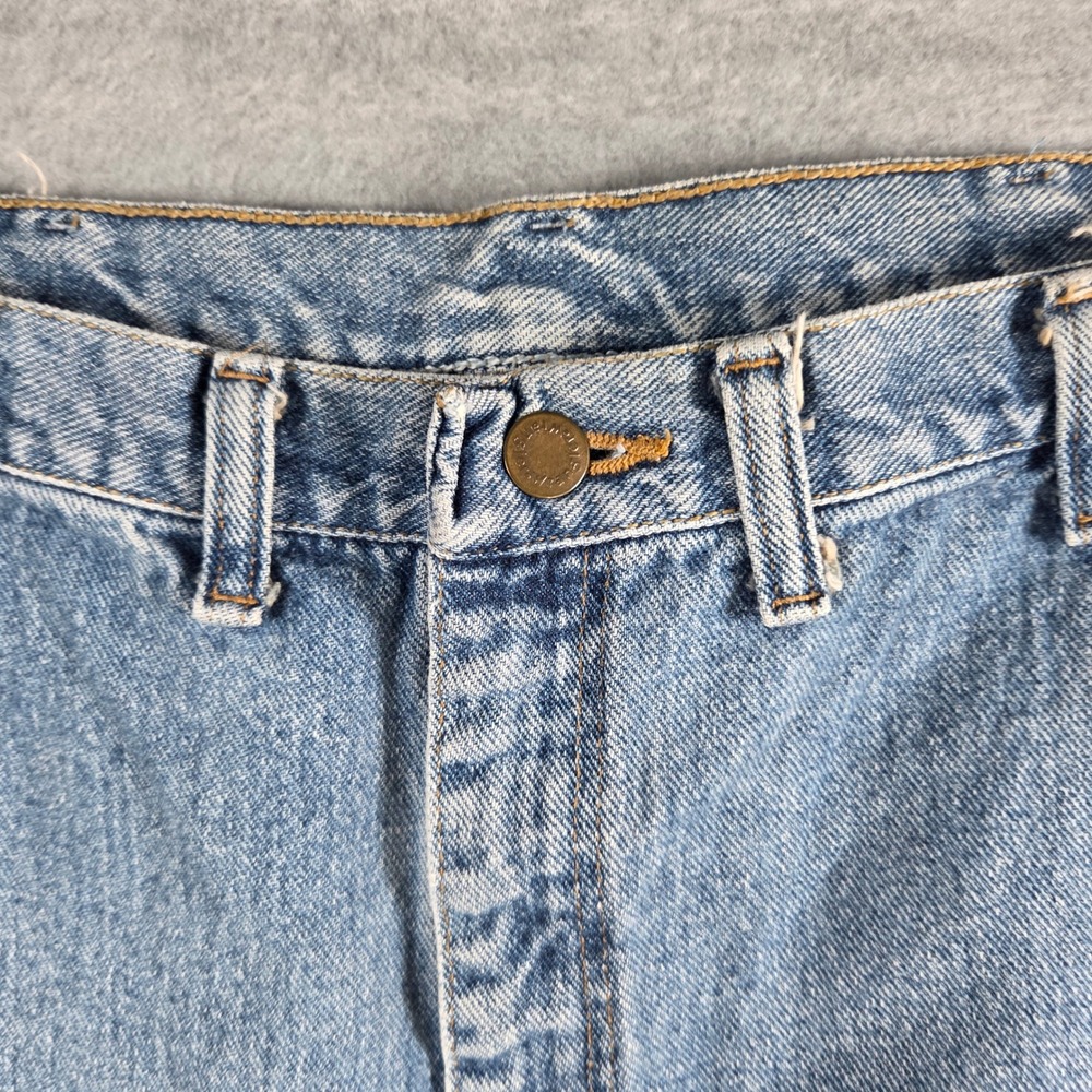 Wrangler Denim Shorts Mens 40 Blue Light Wash Authentics Rugged Casual - Picture 7 of 7